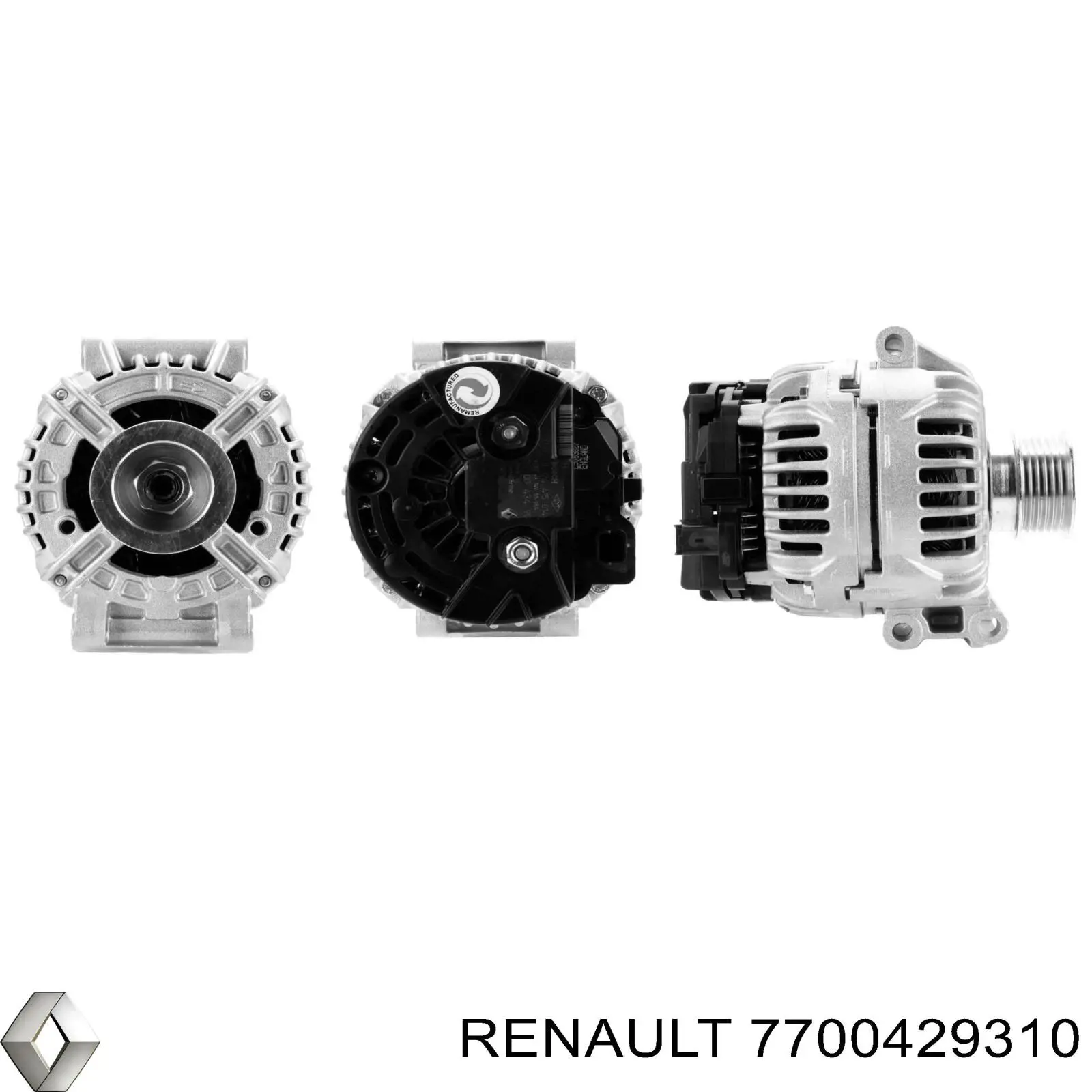Автомобильный генератор Renault (RVI) 7700429310 цена, от 64.83 USD