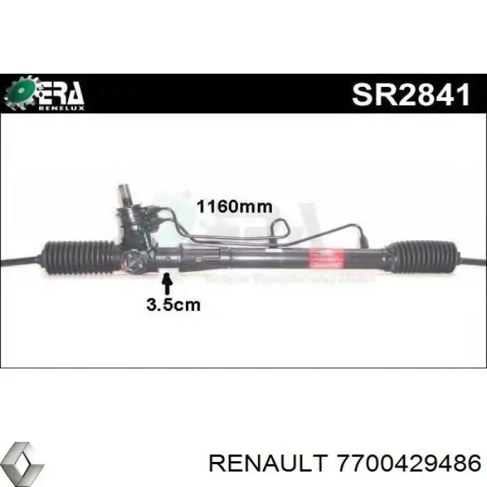 7700429486 Renault (RVI) рулевая рейка