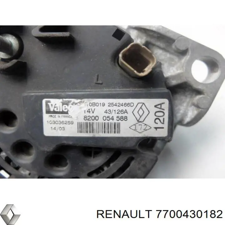 Генератор 7700430182 Renault (RVI)