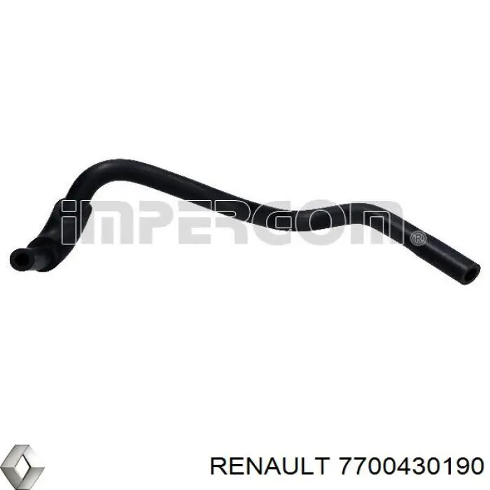 Патрубок системи охолодження 7700430190 Renault (RVI)