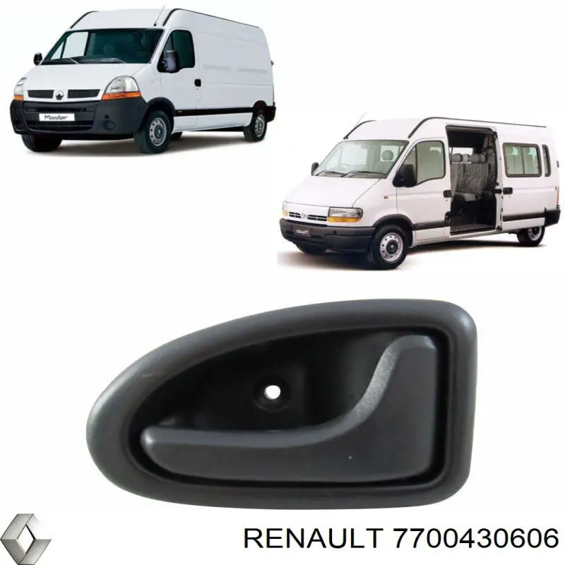 Manecilla de puerta, equipamiento habitáculo, derecha delantera/trasera 7700430606 Renault (RVI)