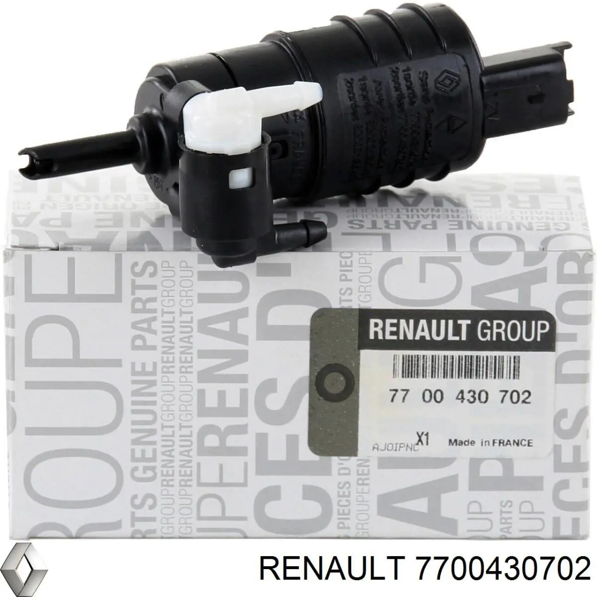 7700430702 Renault (RVI) bomba de motor de fluido para lavador de vidro dianteiro/traseiro