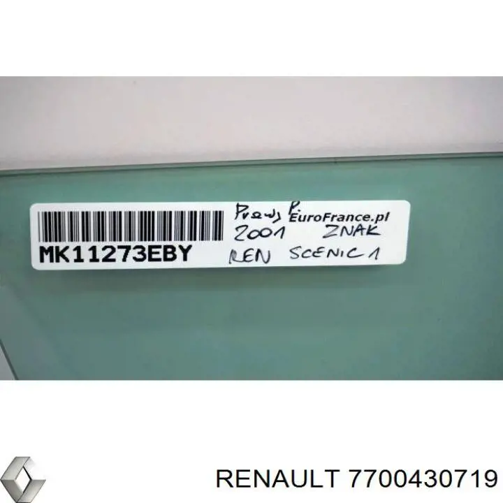 7700430719 Renault (RVI) Стекло двери задней левой