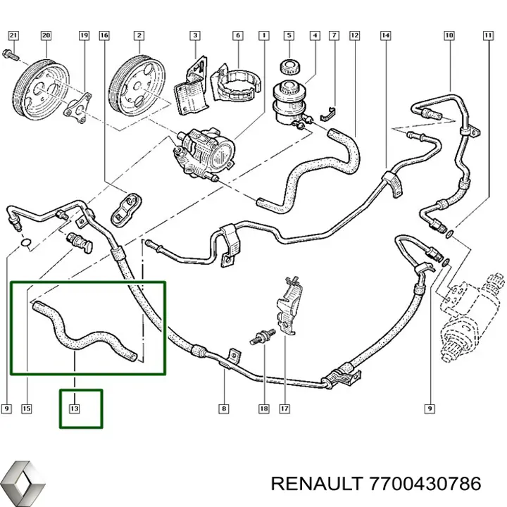 Купить 7700430786 Renault (RVI) 