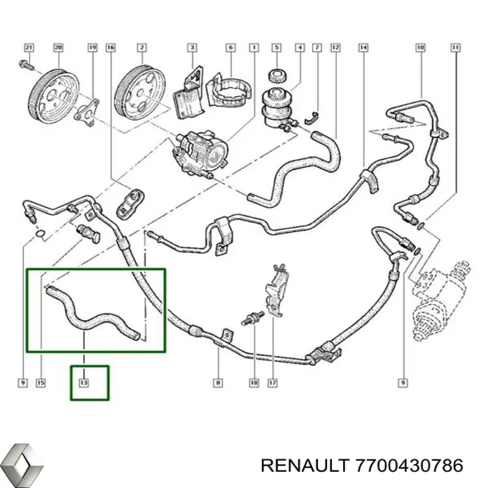  Renault (RVI) 7700430786 цена, от  