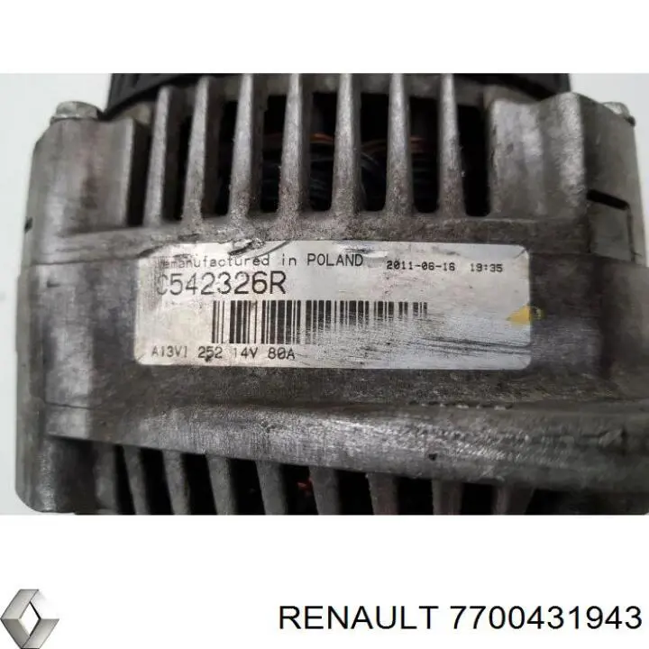 7700431943 Renault (RVI) генератор
