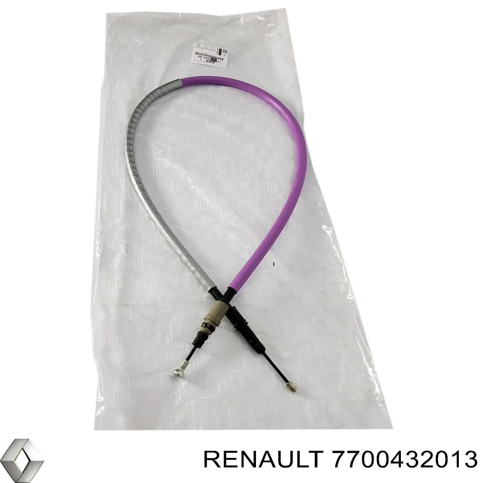 Трос ручного тормоза задний, правый/левый Renault (RVI) 7700432013