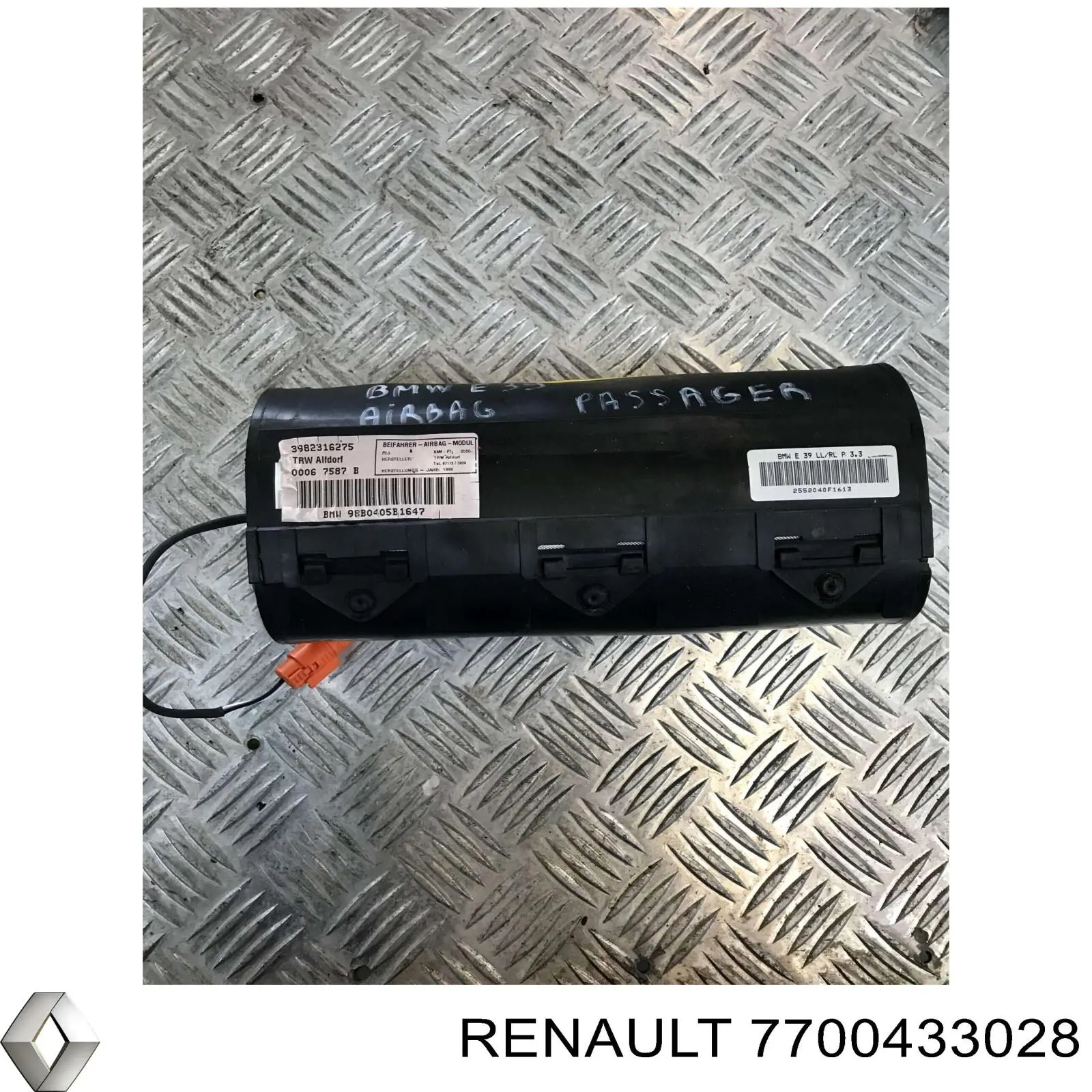 Подушка безопасности водителя 7700433028 Renault (RVI)