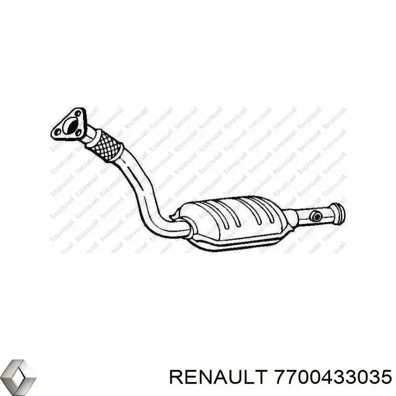 Каталитический нейтрализатор отработавших газов Renault (RVI) 7700433035 цена, от 162.67 USD