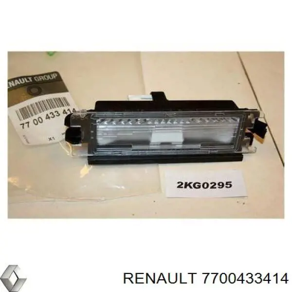 Фонарь подсветки номерного знака 7700433414 Renault (RVI)