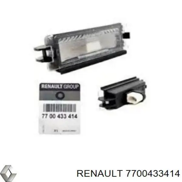 7700433414 RENAULT Piloto de matrícula original y equivalente