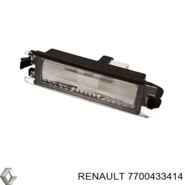 Lanterna da luz de fundo de matrícula traseira 7700433414 Renault (RVI)