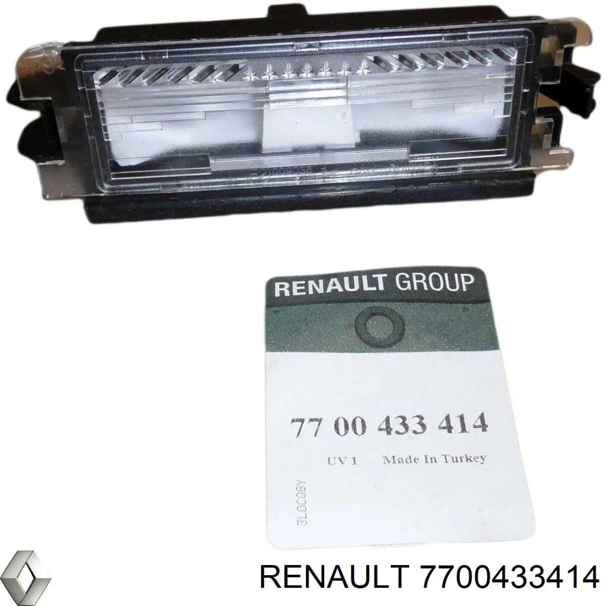 Фонарь освещения номерного знака Renault (RVI) 7700433414