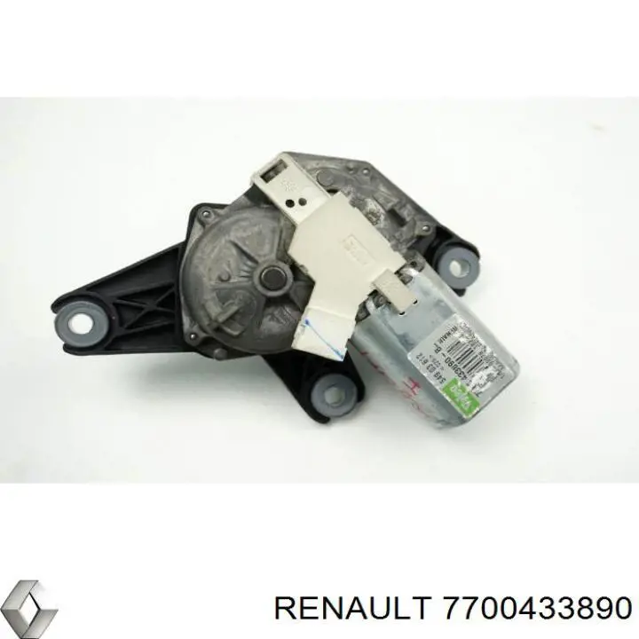 7700433890 Renault (RVI) motor de limpador pára-brisas de vidro traseiro