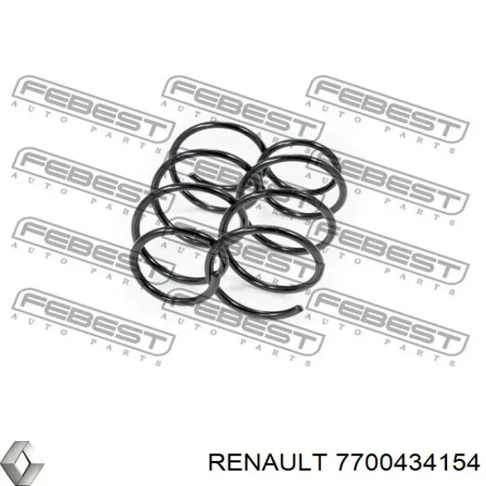 Передняя пружина 7700434154 Renault (RVI)