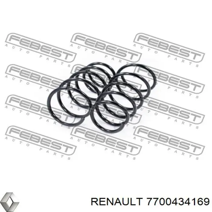 Передняя пружина 7700434169 Renault (RVI)