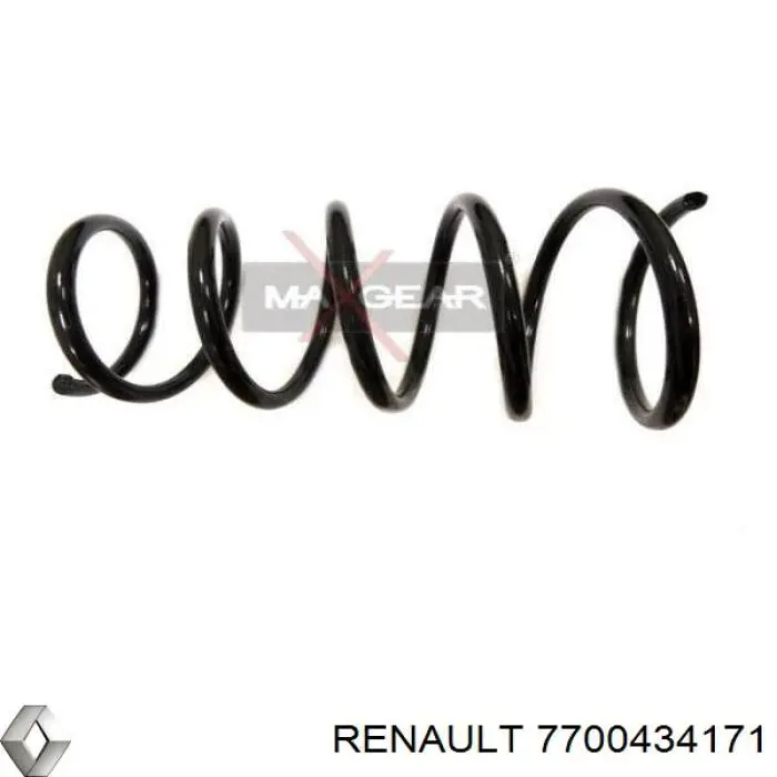 Передняя пружина 7700434171 Renault (RVI)