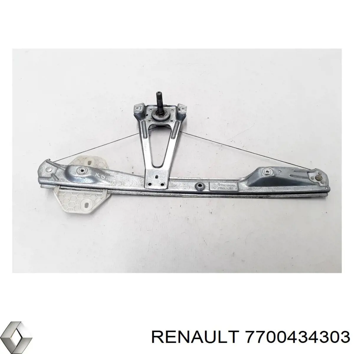 7700434303 Renault (RVI) mecanismo de acionamento de vidro da porta traseira esquerda