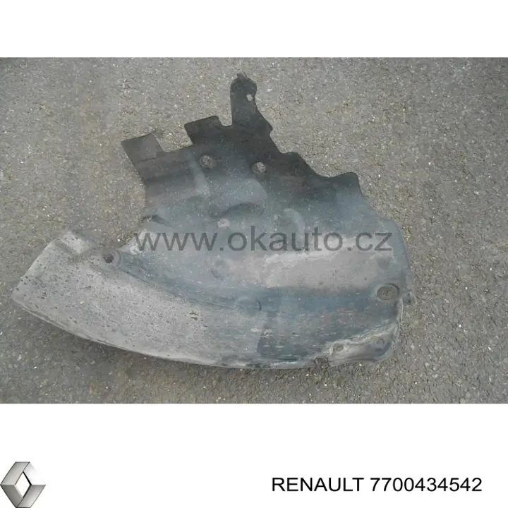 Купить 7700434542 Renault (RVI) Подкрылок крыла переднего правый задний
