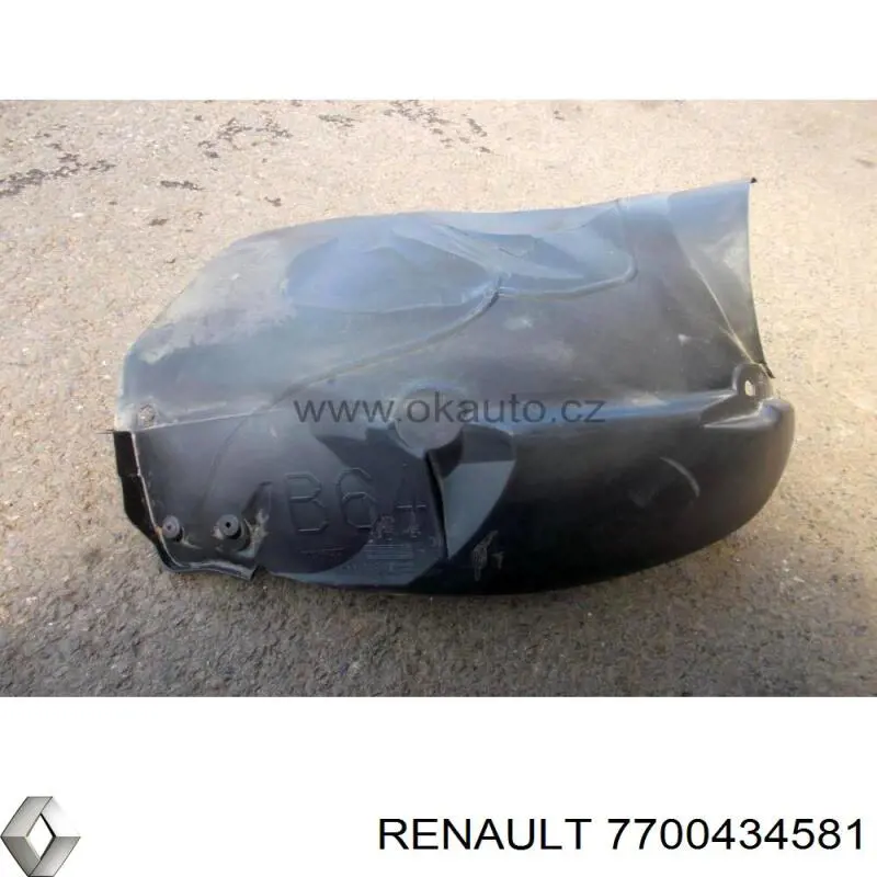 Подкрылок крыла переднего правый задний Renault (RVI) 7700434581 цена, от 11.40 USD