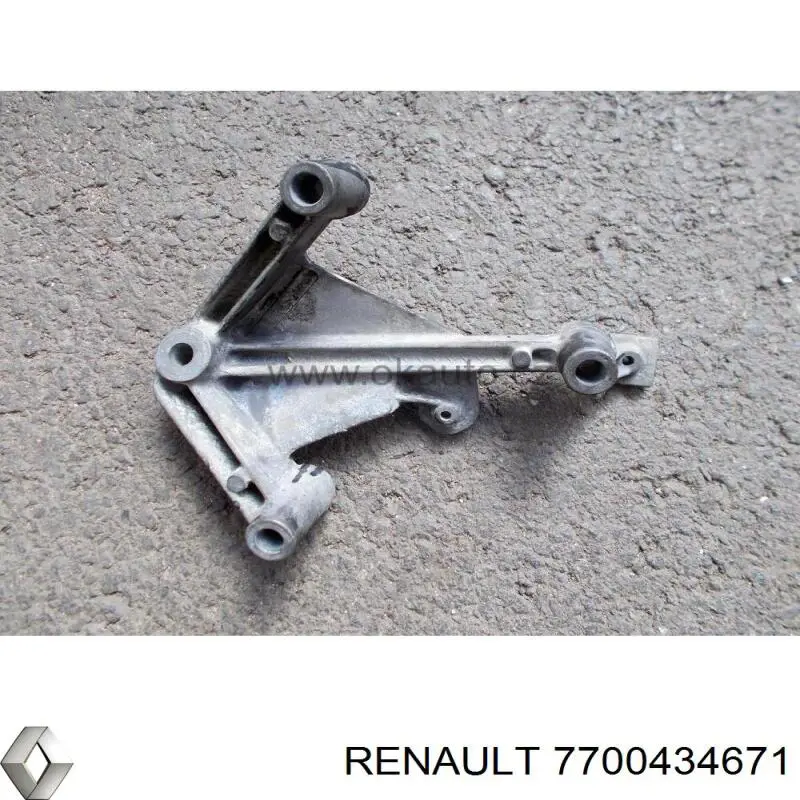 Кронштейн подушки (опоры) двигателя, левой Renault (RVI) 7700434671