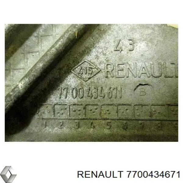 7700434671 RENAULT Soporte para taco de motor izquierdo original y equivalente