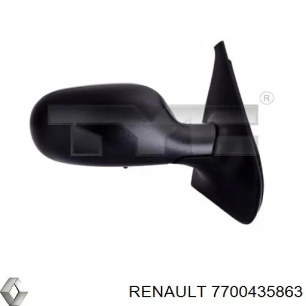 Левое боковое зеркало 7700435863 Renault (RVI)