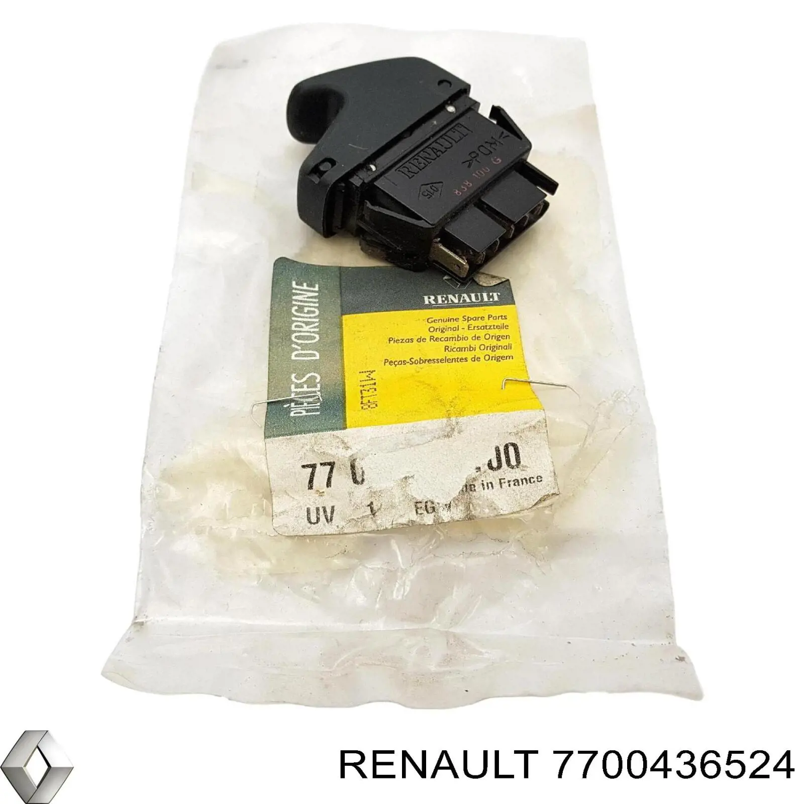 Кнопка подъемника заднего стекла 7700436524 Renault (RVI)