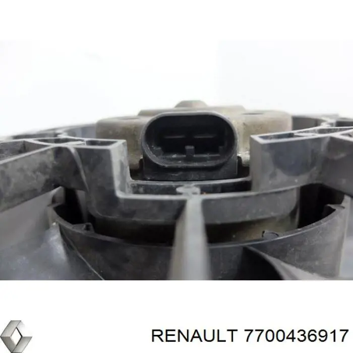 Диффузор вентилятора в сборе с мотором и крыльчаткой 7700436917 Renault (RVI)