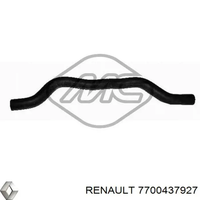 Шланг отопителя обратка 7700437927 Renault (RVI)