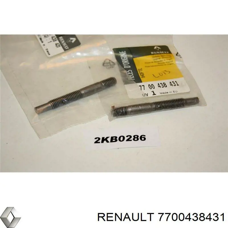 Болт (шпилька) выпускного коллектора Renault (RVI) 7700438431