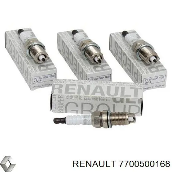 Свечи зажигания 7700500168 Renault (RVI)
