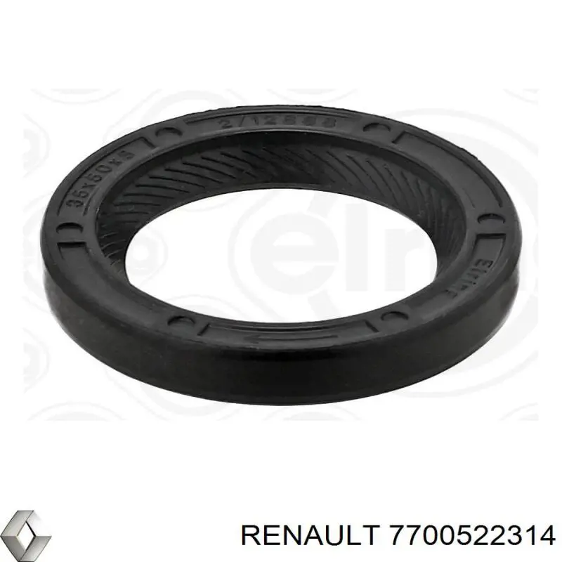 Сальник коленвала двигателя передний 7700522314 Renault (RVI)