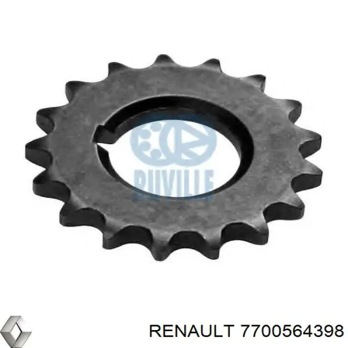 7700564398 Renault (RVI) шестерня масляного насоса