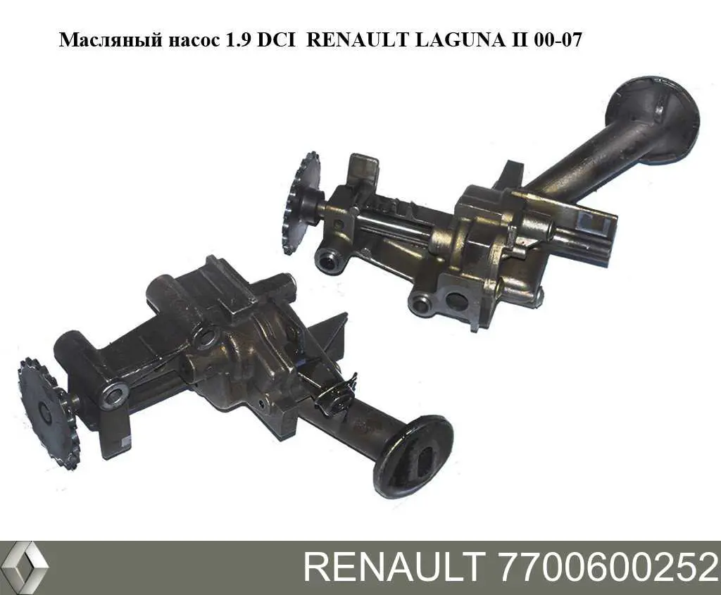 Помпа масляная Renault (RVI) 7700600252 цена, от 13.22 USD