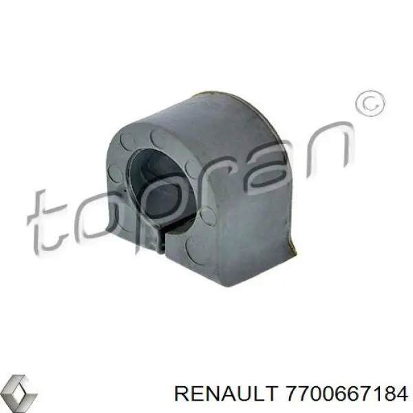 Casquillo de barra estabilizadora trasera 7700667184 Renault (RVI)