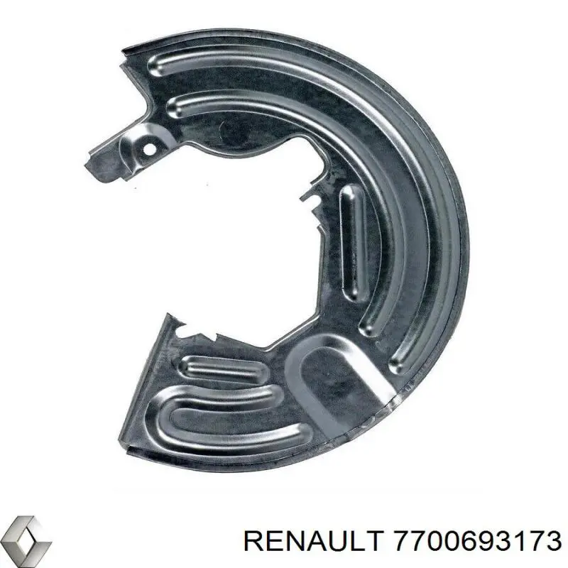 Proteção do freio de disco dianteiro direito para Renault Megane (KA0)