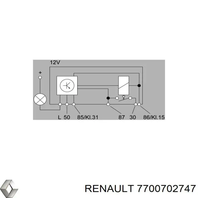 Купить 7700702747 Renault (RVI) Реле свечей накала