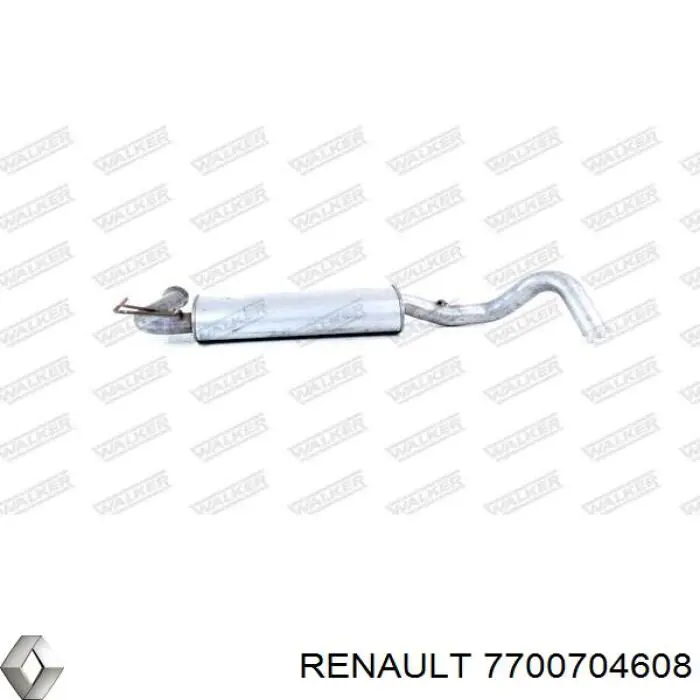 Выхлоп задний Renault (RVI) 7700704608 цена, от  