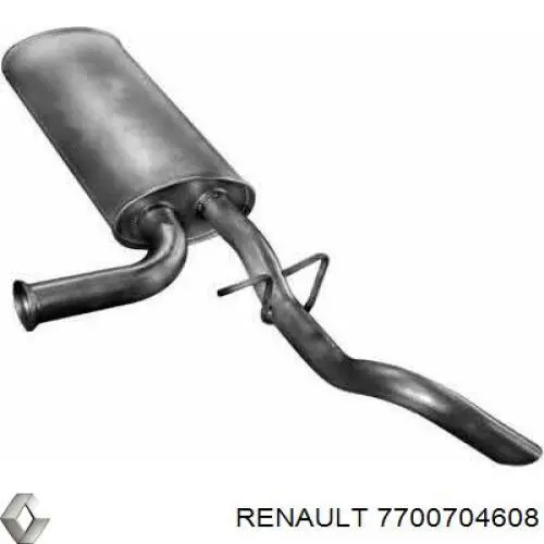Купить 7700704608 Renault (RVI) Глушитель задний