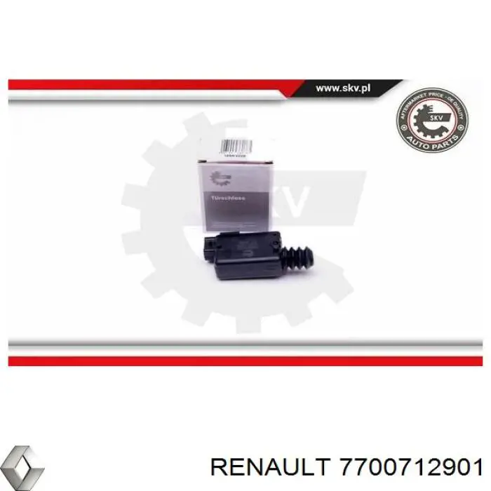 Мотор-привод открытия/закрытия замка двери передней левой Renault (RVI) 7700712901