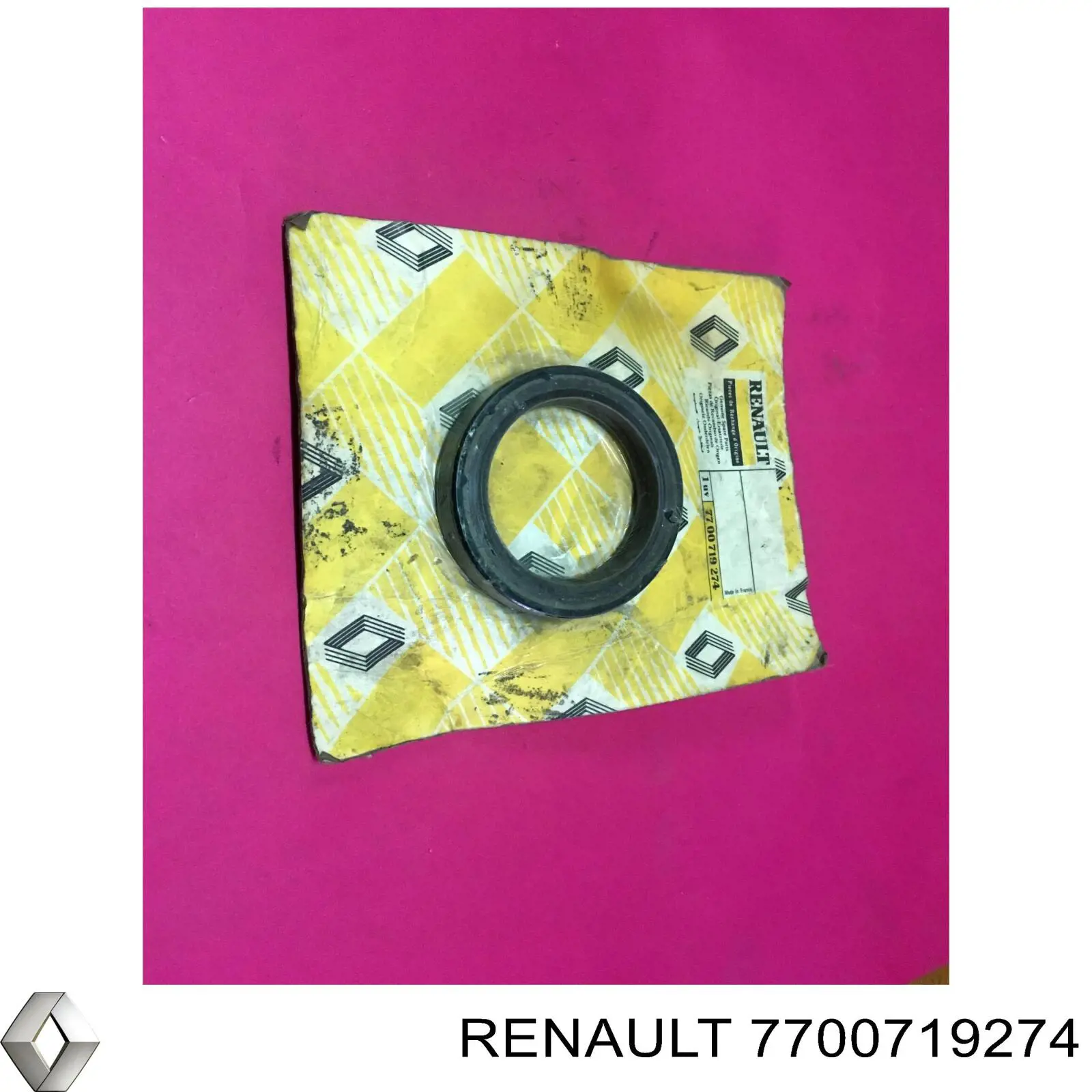 Сальник коленвала двигателя передний 7700719274 Renault (RVI)