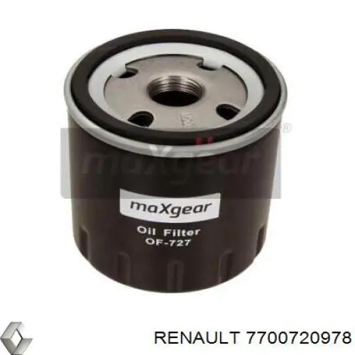 Filtro de aceite 7700720978 Renault (RVI)