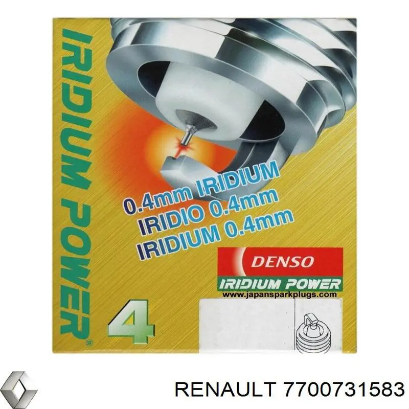 Свеча зажигания Renault (RVI) 7700731583 цена, от 1.24 USD