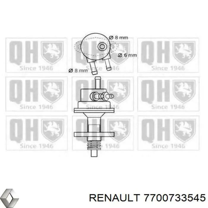 Топливный насос механический Renault (RVI) 7700733545