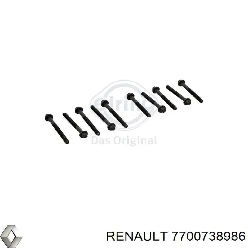 Болт головки блока цилиндров, ГБЦ Renault (RVI) 7700738986 цена, от 1.94 USD