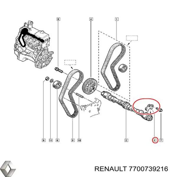  Renault (RVI) 7700739216 цена, от 33.82 USD