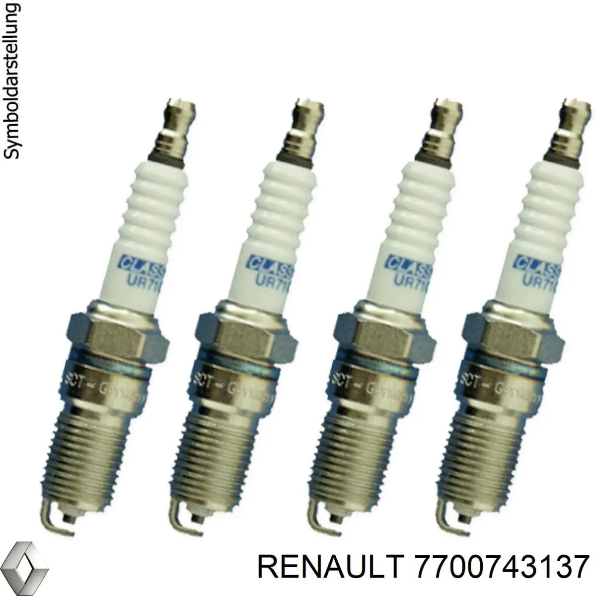 Свеча зажигания Renault (RVI) 7700743137 цена, от 2.79 USD