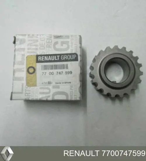 Купить 7700747599 Renault (RVI) Шестерня привода коленвала двигателя