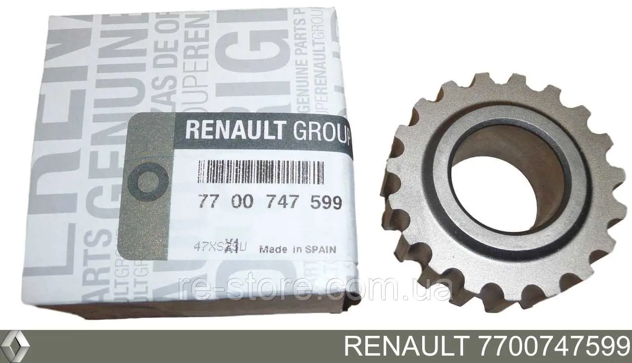 Звездочка привода коленвала 7700747599 Renault (RVI)